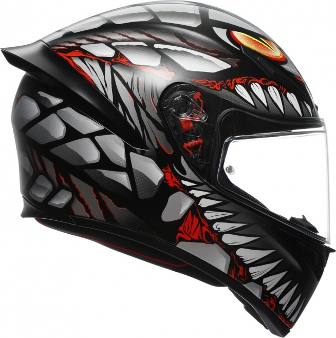 AGV K1S E2206 Lyzard Matt BlackGreyRed (5)