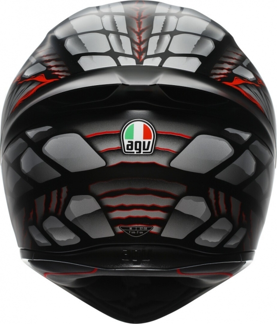 AGV K1S E2206 Lyzard Matt BlackGreyRed (4)
