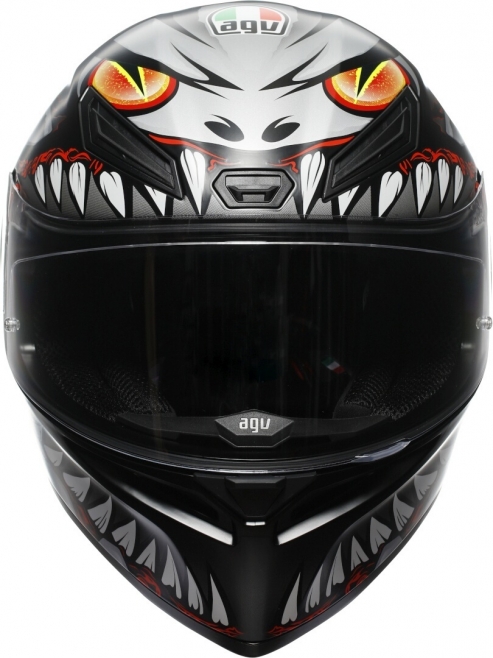 AGV K1S E2206 Lyzard Matt BlackGreyRed (1)